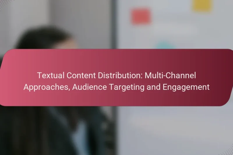 Textual Content Distribution: Multi-Channel Approaches, Audience Targeting and Engagement