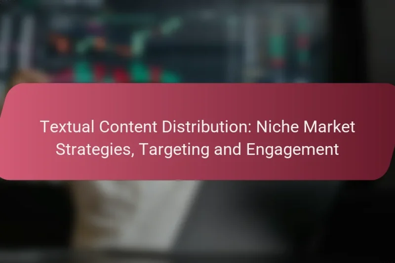 Textual Content Distribution: Niche Market Strategies, Targeting and Engagement