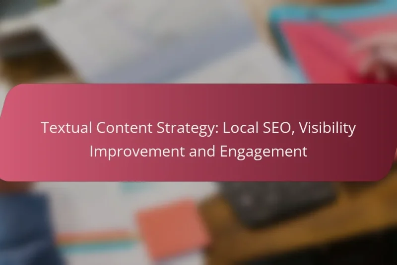 Textual Content Strategy: Local SEO, Visibility Improvement and Engagement